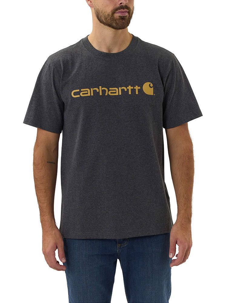 Men s Logo T Shirt in dark grey Carhartt